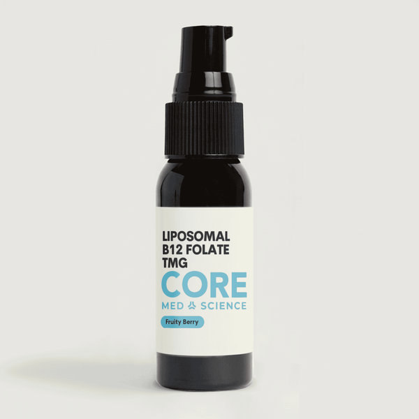 Liposomal B-12 Folate TMG - Liquid Spray (1 FL OZ/ 30 Servings) — Core Med Science — BioVelocity