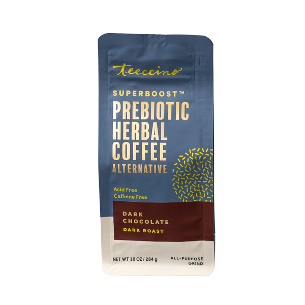 Dark Chocolate Prebiotic SuperBoost Herbal Coffee — Teeccino — BioVelocity