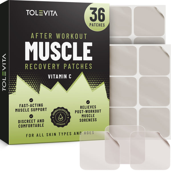 Post-Workout Muscle Recovery Patches with Vitamin C, 36 Patches — TOLEVITA — BioVelocity
